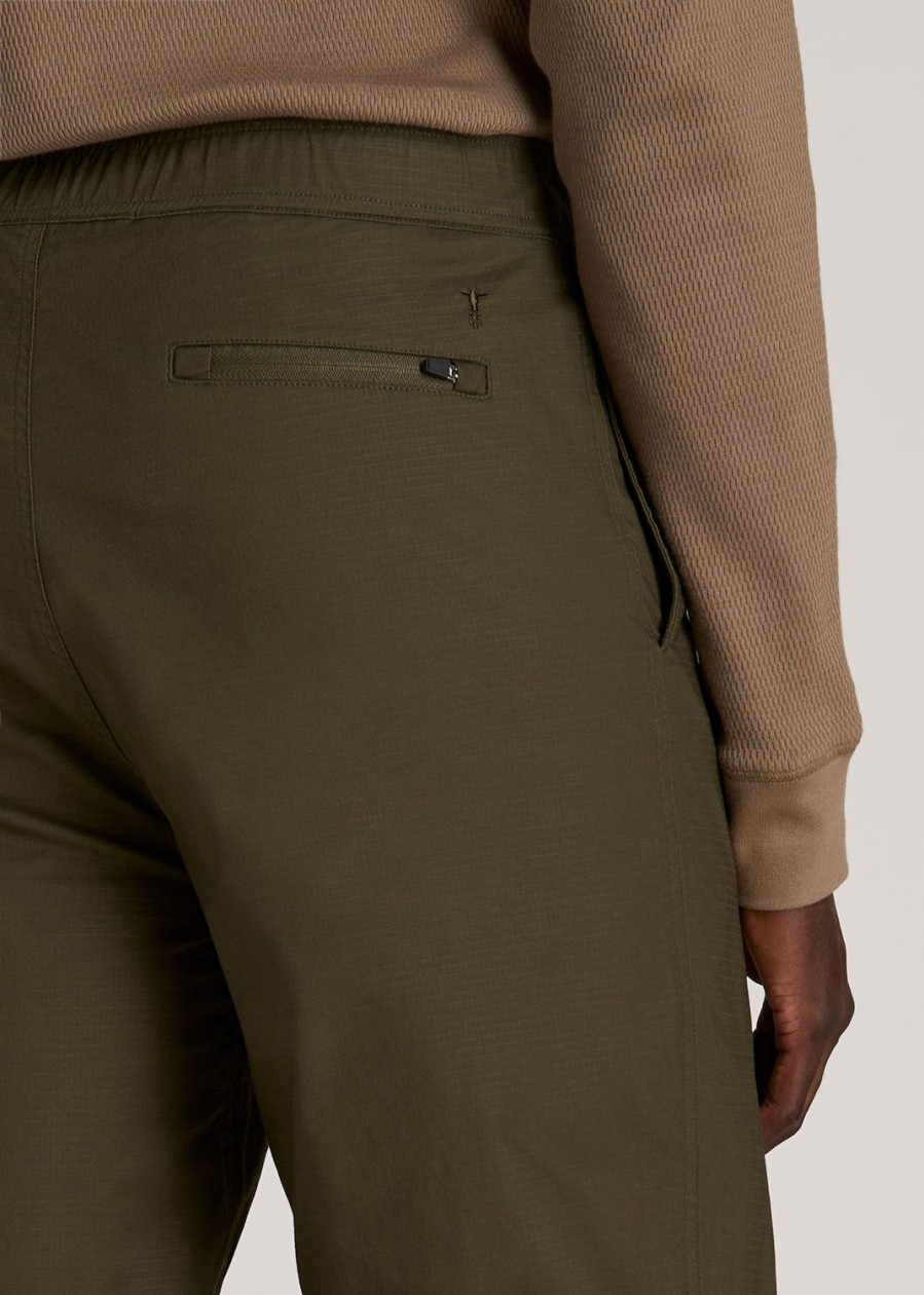 Men American Tall Pants + Chinos | Tapered-Fit Ripstop Pants For Tall Men In Oregano