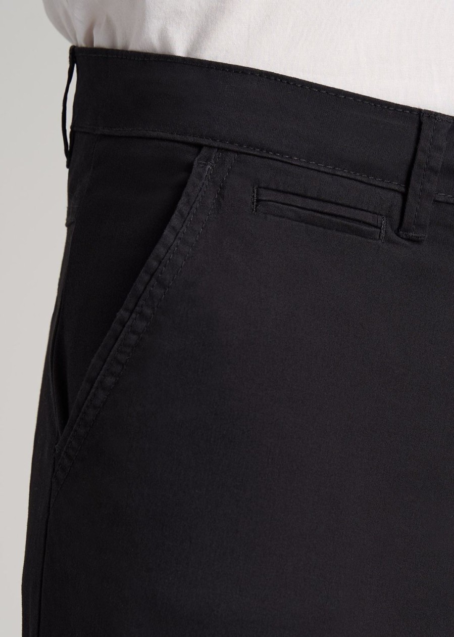 Men American Tall Pants + Chinos | Carman Tapered Chinos In Pants For Tall Men Black