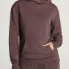 Women American Tall Hoodies + Sweatshirts | Wearever Fleece Garment-Dyed Pullover Hoodie For Tall Women In Dusty Merlot