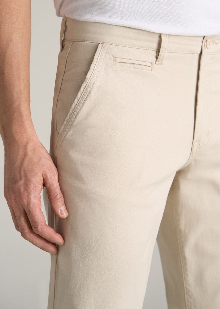 Men American Tall Pants + Chinos | Carman Tapered Chinos In Pants For Tall Men Soft Beige