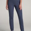 Women American Tall Pants + Trousers | Pull-On Traveler Pants For Tall Women In Smoky Blue