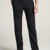 Men American Tall Athletic Pants | Wearever Fleece Open-Bottom Sweatpants For Tall Men In Black