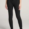 Women American Tall Athletic Pants | Cozy Lounge Joggers For Tall Women In Black