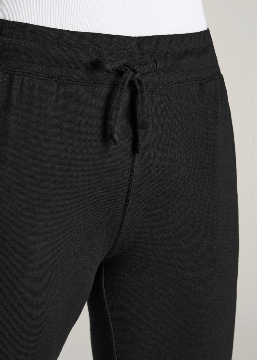 Women American Tall Athletic Pants | Cozy Lounge Joggers For Tall Women In Black