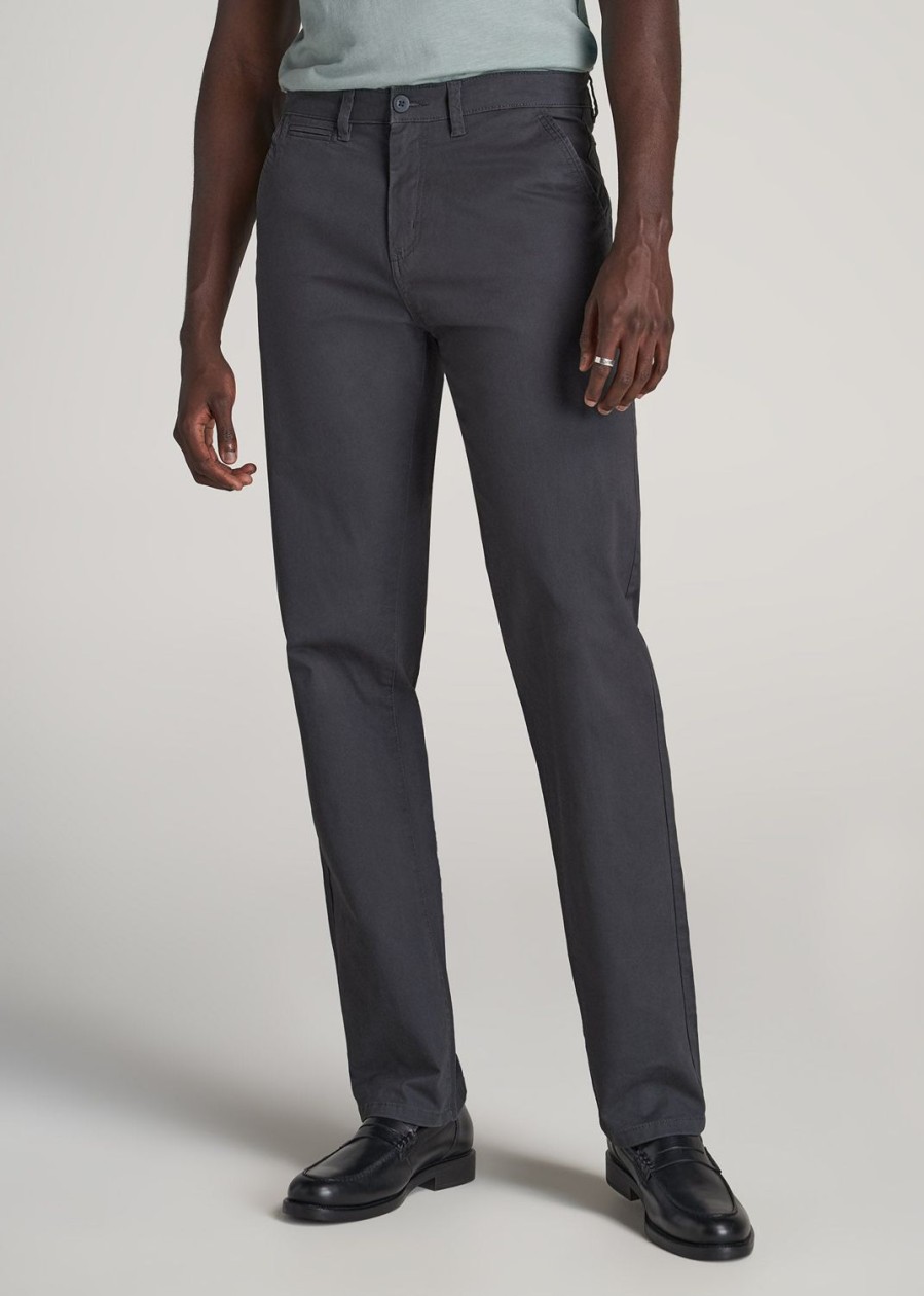 Men American Tall Pants + Chinos | J1 Straight Leg Chinos In Pants For Tall Men Iron Grey