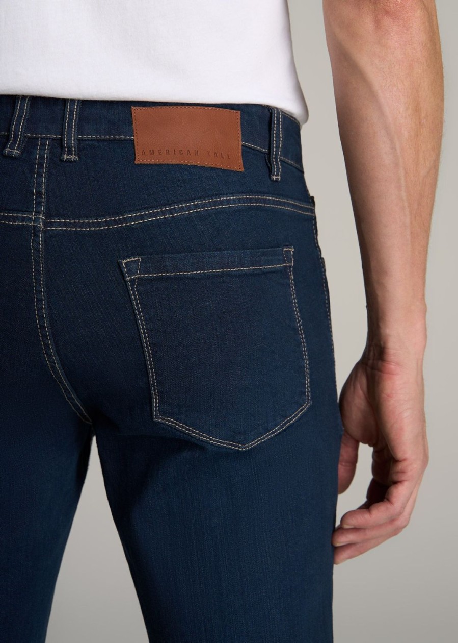 Men American Tall Jeans | Carman Tapered Jeans For Tall Men In Blue-Steel Blue Steel