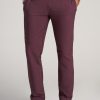 Men American Tall Athletic Pants | Men'S Tall Stretch Woven Training Pant In Maroon