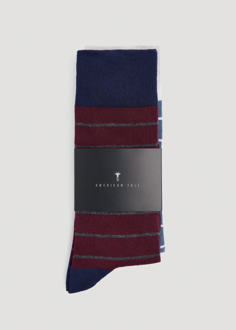 Men American Tall Socks | Men'S Xl Dress Socks (Size 14-17) | 3-Pack C