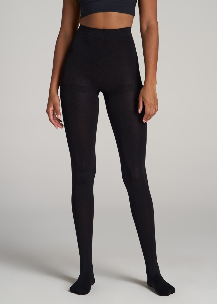 Women American Tall Other Accessories | Tights For Tall Women In Black