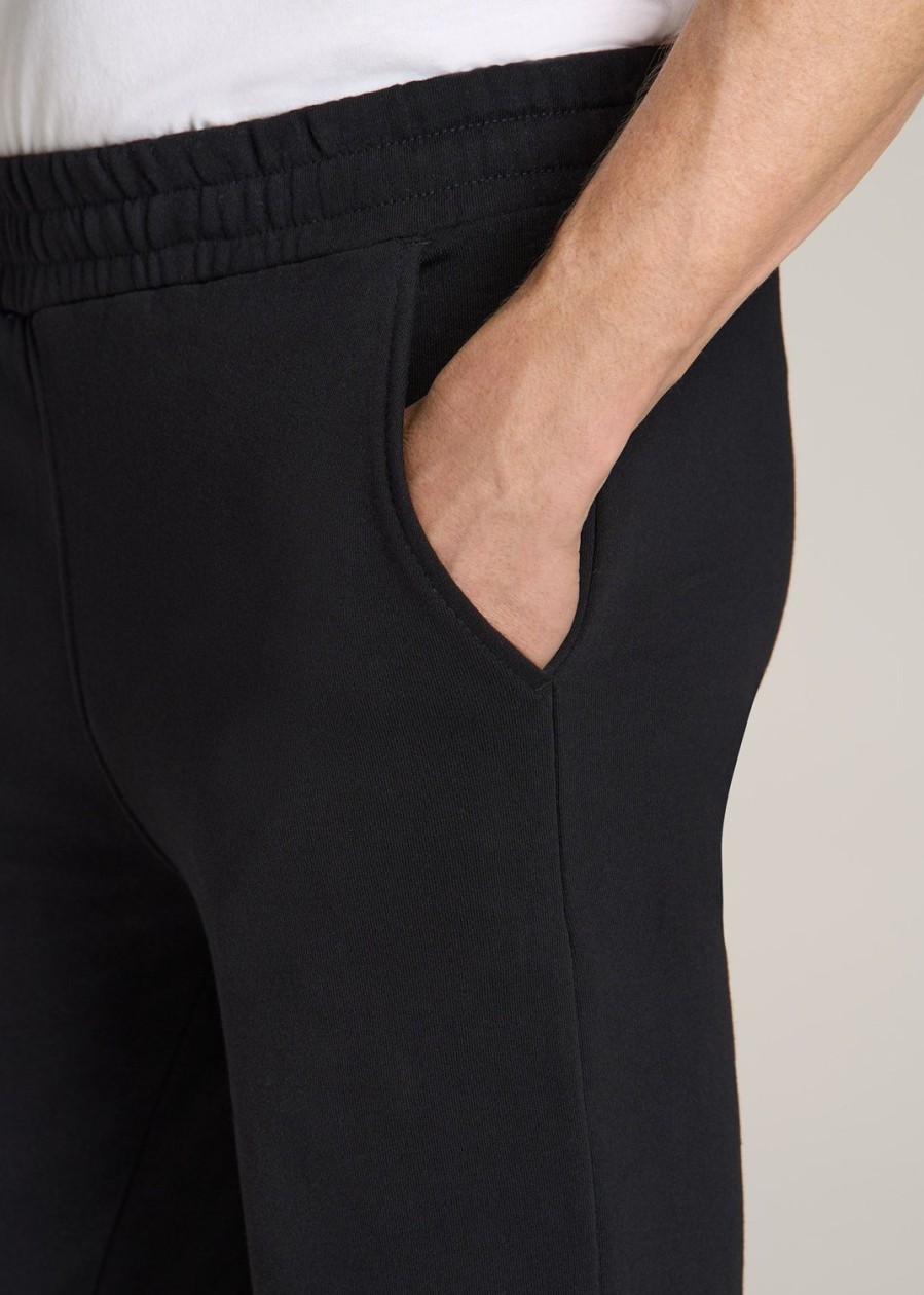 Men American Tall Athletic Pants | Wearever French Terry Sweatpants For Tall Men In Black