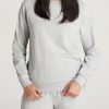 Women American Tall Hoodies + Sweatshirts | Wearever French Terry Women'S Tall Crewneck Sweatshirt In Grey Mix