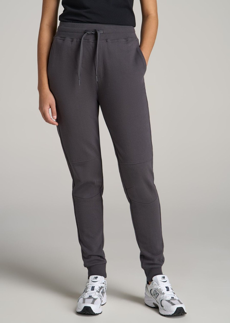 Women American Tall Athletic Pants | Wearever French Terry Tall Women'S Joggers In Charcoal