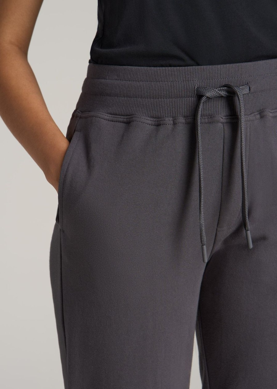 Women American Tall Athletic Pants | Wearever French Terry Tall Women'S Joggers In Charcoal