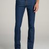 Men American Tall Jeans | Dylan Slim-Fit Fleeced Jeans For Tall Men In Colorado Blue Wash