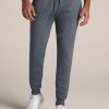 Men American Tall Athletic Pants | Wearever Fleece Joggers For Tall Men In Navy Mix