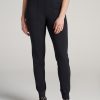 Women American Tall Athletic Pants | Balance Pocket Joggers For Tall Women In Black