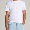 Men American Tall Tees + Tanks | The Everyday Regular-Fit Crewneck Tall Men'S T-Shirt In White