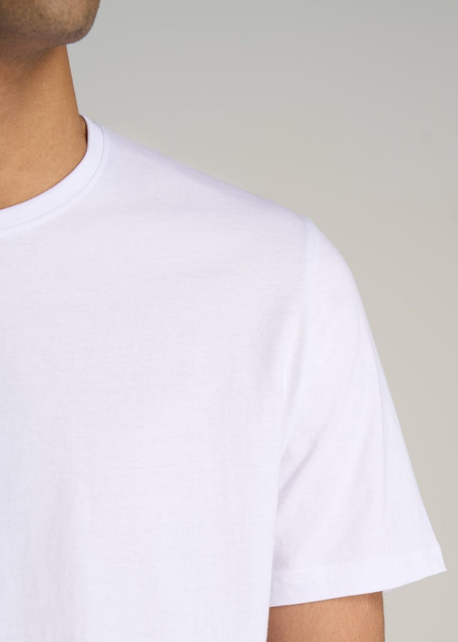 Men American Tall Tees + Tanks | The Everyday Regular-Fit Crewneck Tall Men'S T-Shirt In White