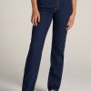 Women American Tall Jeans + Denim | Harper High Rise Straight Stretch Tall Women'S Jeans In Ink Blue