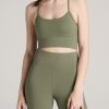 Women American Tall Sports Bras | Racerback Women'S Tall Sports Bra In Olive