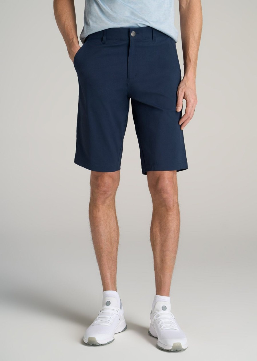 Men American Tall Shorts | Traveler Chino Shorts For Tall Men In Marine Navy