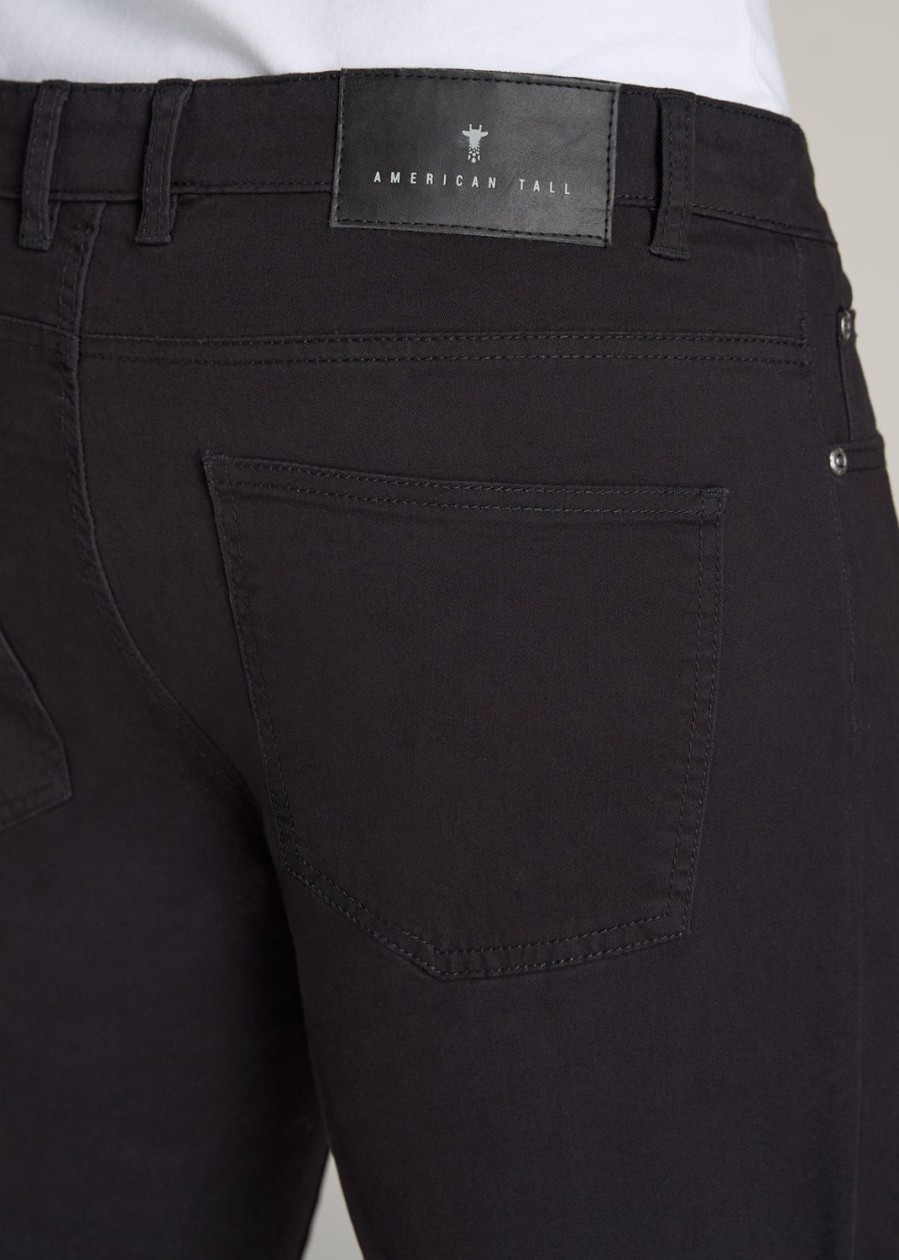 Men American Tall Pants + Chinos | Dylan Slim Fit Five-Pocket Pants In Pants For Tall Men Black