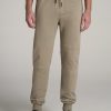 Men American Tall Athletic Pants | Wearever French Terry Men'S Tall Joggers In Khaki