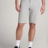 Men American Tall Shorts | Hiking Shorts For Tall Men In Light Grey