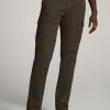 Men American Tall Pants + Chinos | Stretch Twill Slim-Fit Cargo Pants For Tall Men In Camo Green