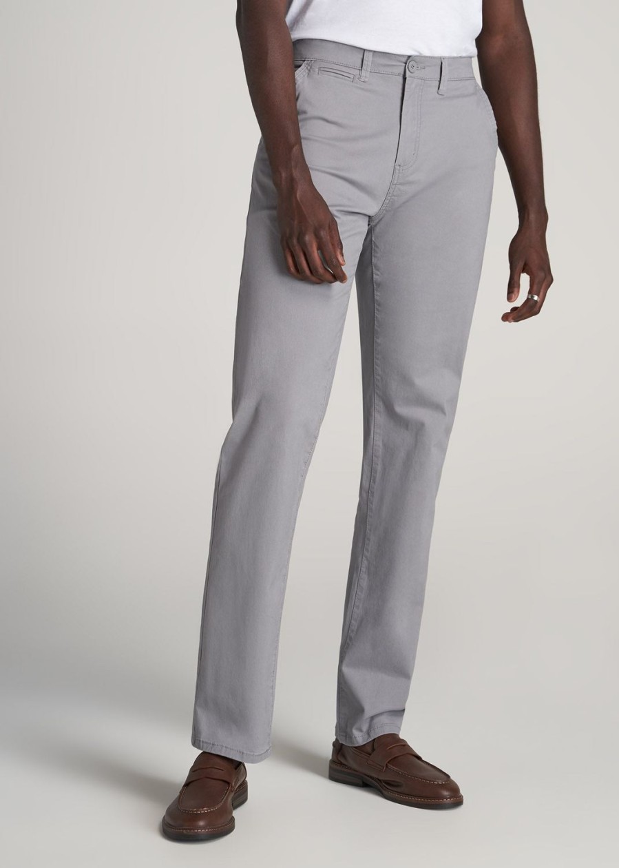 Men American Tall Pants + Chinos | J1 Straight Leg Chinos In Pants For Tall Men Pebble Grey