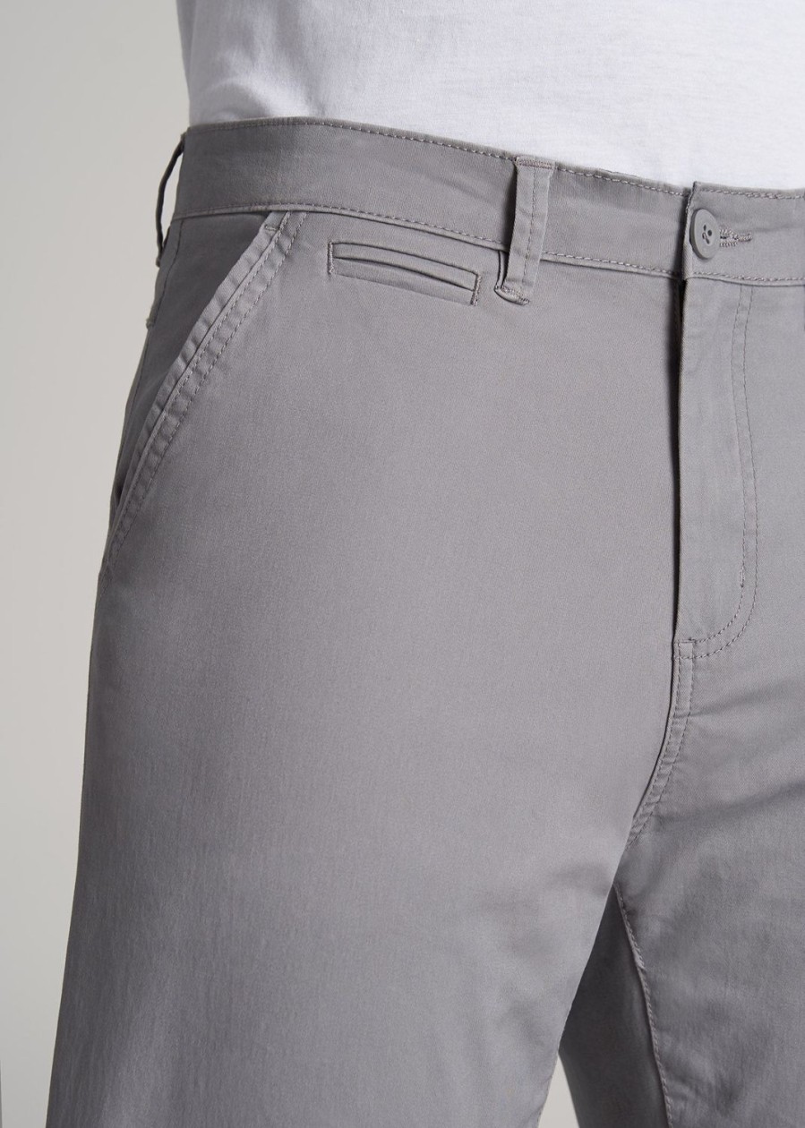 Men American Tall Pants + Chinos | J1 Straight Leg Chinos In Pants For Tall Men Pebble Grey