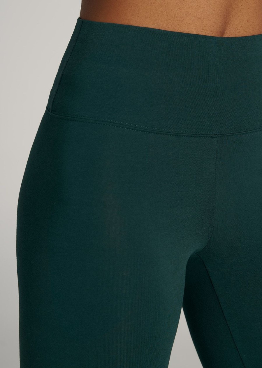 Women American Tall Athletic Pants | Cotton Women'S Tall Leggings In Emerald