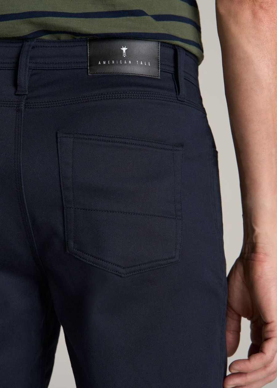 Men American Tall Pants + Chinos | Everyday Comfort 5-Pocket Tapered-Fit Pant For Tall Men In True Navy