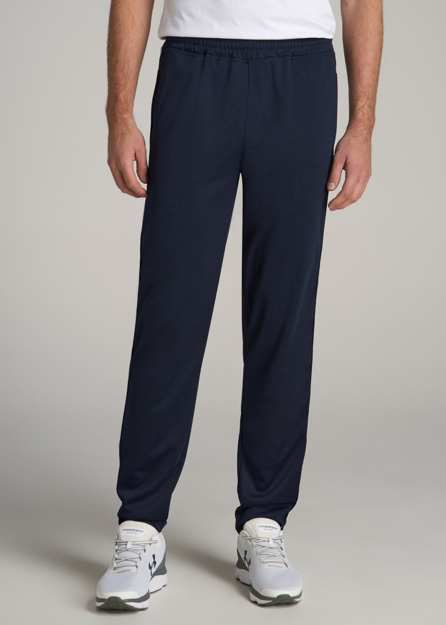 Men American Tall Athletic Pants | Athletic Stripe Pants For Tall Men In Navy