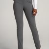 Women American Tall Pants + Trousers | Slim-Fit Dress Pants For Tall Women In Slate