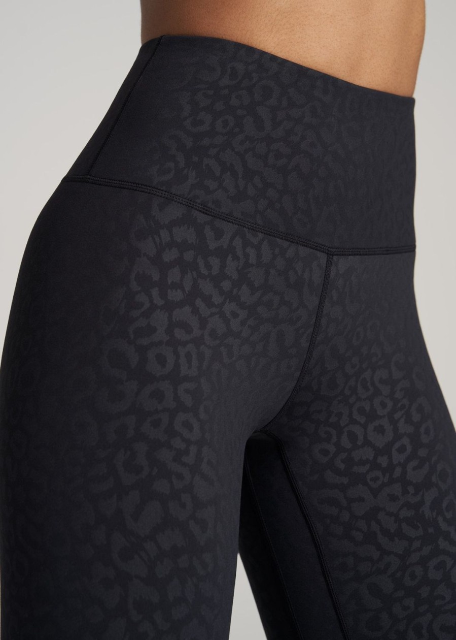 Women American Tall Athletic Pants | Balance Ultra High-Rise Leggings For Tall Women In Black Cheetah Print