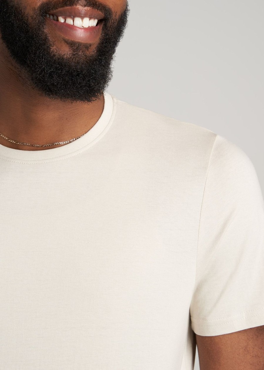 Men American Tall Tees + Tanks | The Everyday Regular-Fit Crewneck Tall Men'S T-Shirt In Oatmeal