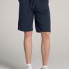 Men American Tall Shorts | Wearever Garment-Dyed French Terry Sweat Shorts For Tall Men In Navy