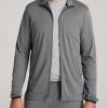 Men American Tall Jackets + Coats | A.T. Performance Light Weight Jacket In Tall Men'S Jacket Charcoal