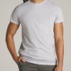 Men American Tall Tees + Tanks | Modern-Fit Garment Dyed Cotton Men'S Tall T-Shirt In Vapor Grey