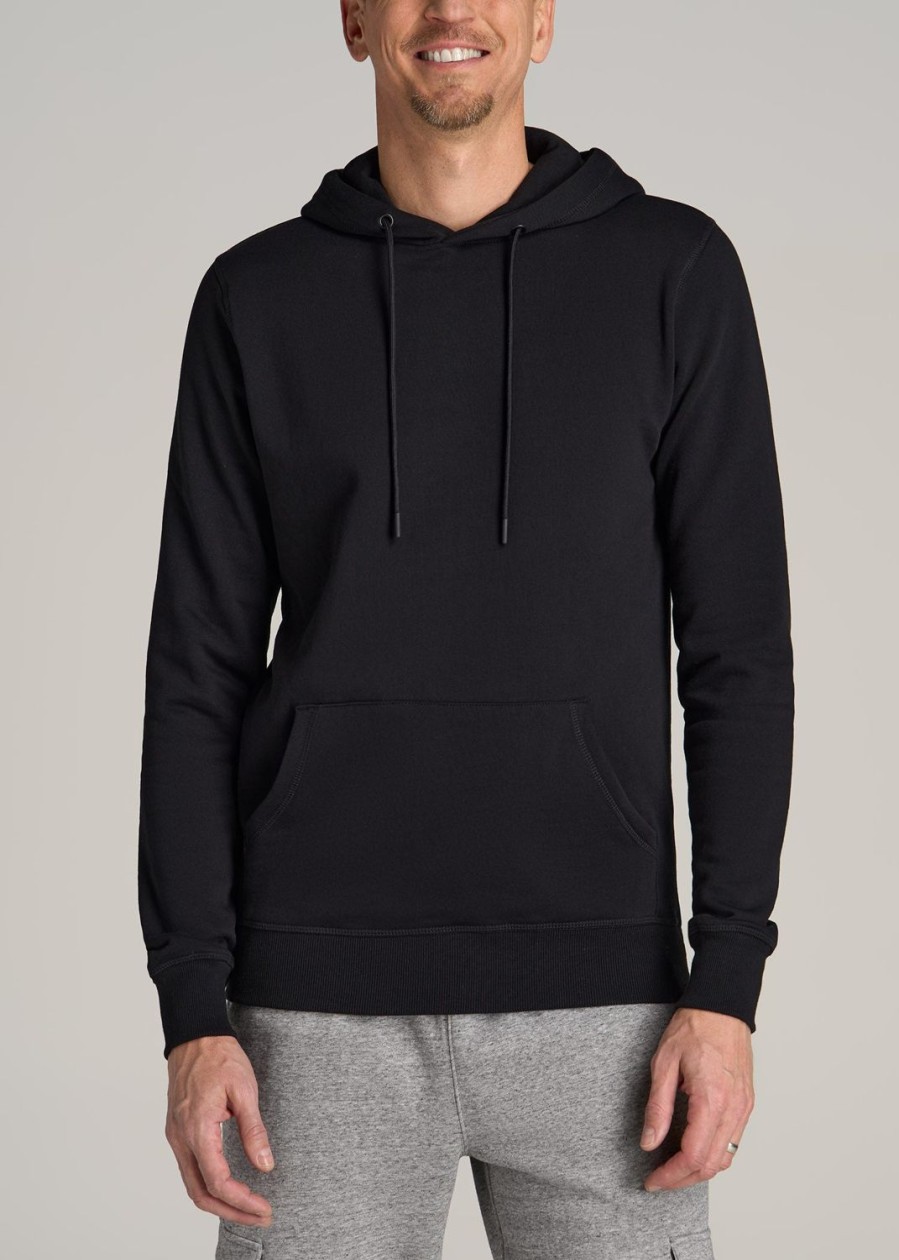 Men American Tall Hoodies + Sweatshirts | Wearever Fleece Pullover Men'S Tall Hoodie In Black