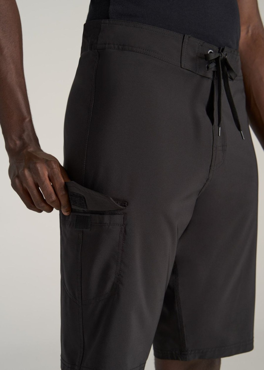 Men American Tall Shorts | Tall Board Shorts For Men In Black