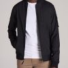 Men American Tall Jackets + Coats | Reversible Men'S Tall Bomber Jacket In Black And Navy