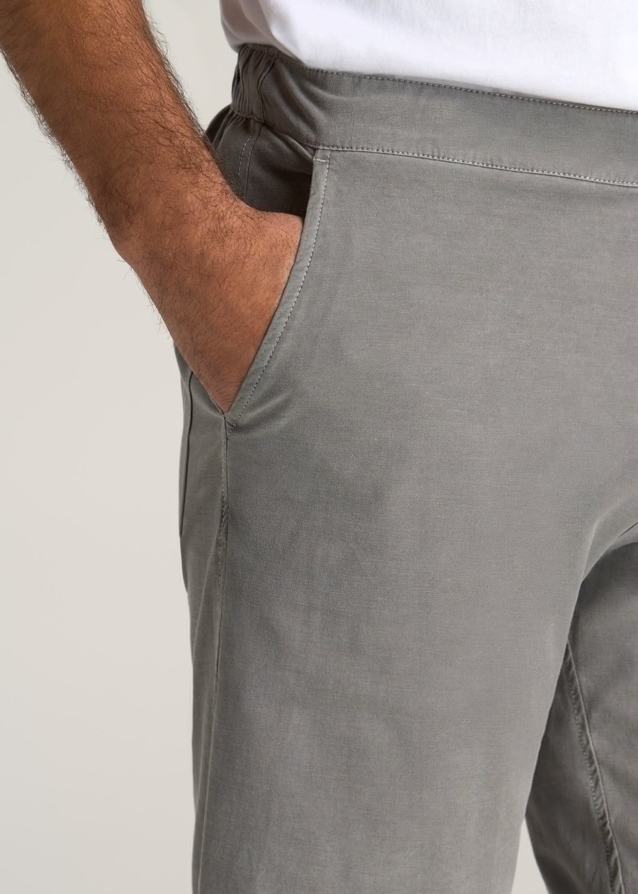 Men American Tall Shorts | Lj&S Tall Deck Shorts For Men In Vintage Pewter