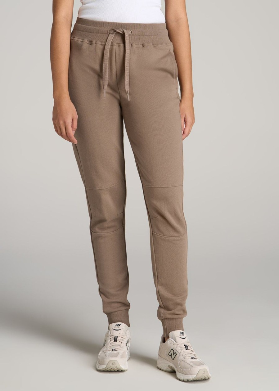 Women American Tall Athletic Pants | Wearever French Terry Tall Women'S Joggers In Latte