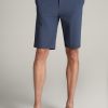 Men American Tall Shorts | Premium Hybrid Shorts For Tall Men In Smoky Blue