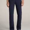 Men American Tall Athletic Pants | Wearever Fleece Open-Bottom Sweatpants For Tall Men In Navy