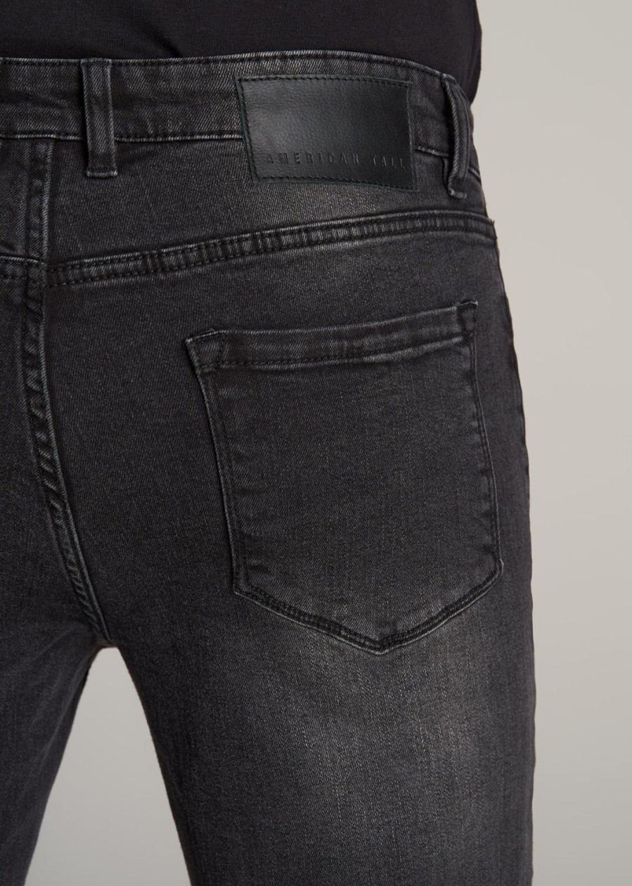 Men American Tall Jeans | Dylan Slim-Fit Jeans For Tall Men In Dark Smoke