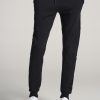 Men American Tall Athletic Pants | Wearever Fleece Joggers For Tall Men In Black