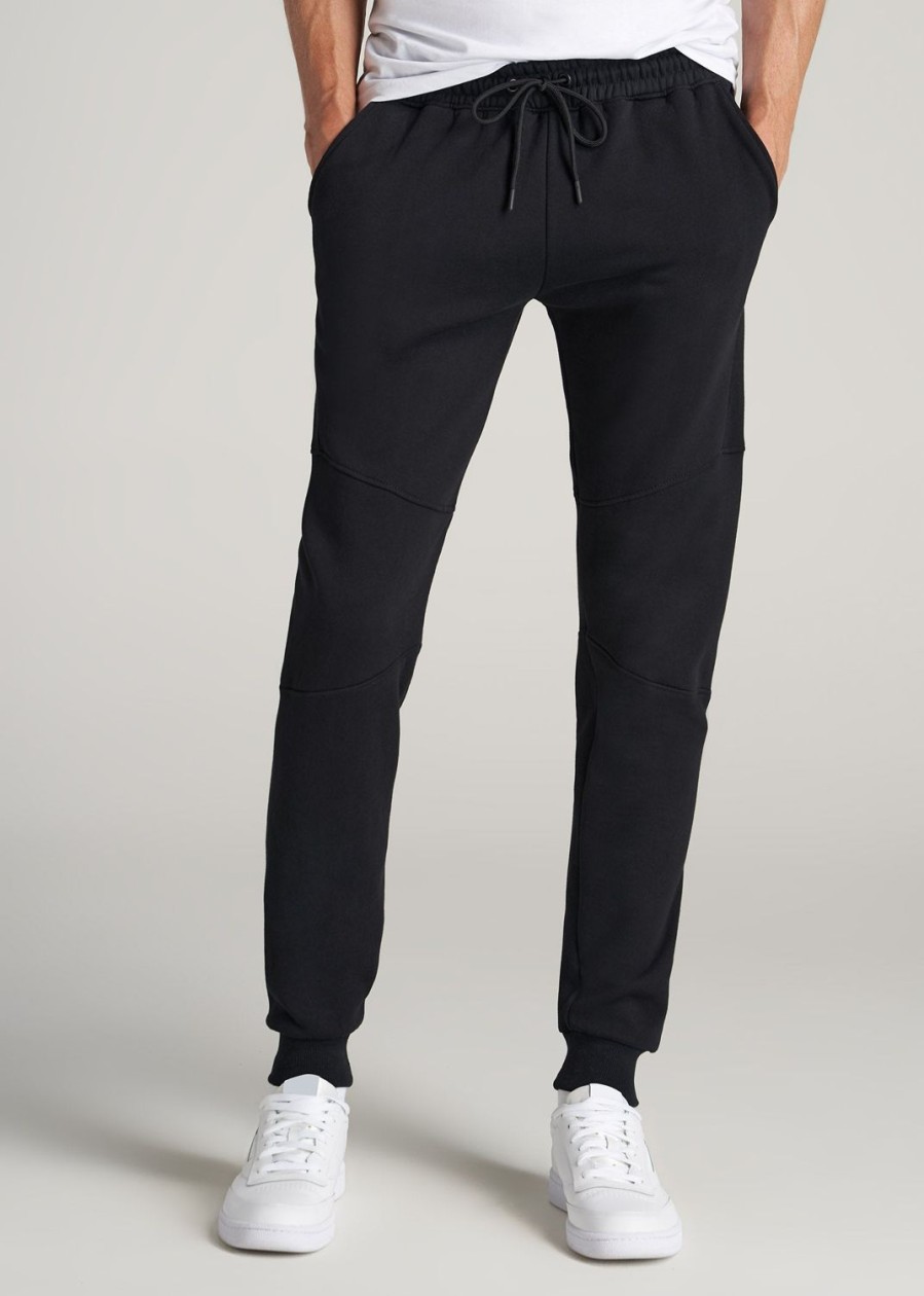 Men American Tall Athletic Pants | Wearever Fleece Joggers For Tall Men In Black